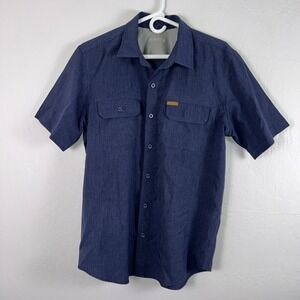 Orvis Classic Collection Men's‎ Medium Button-Up Short Sleeve Shirt Pockets ✅